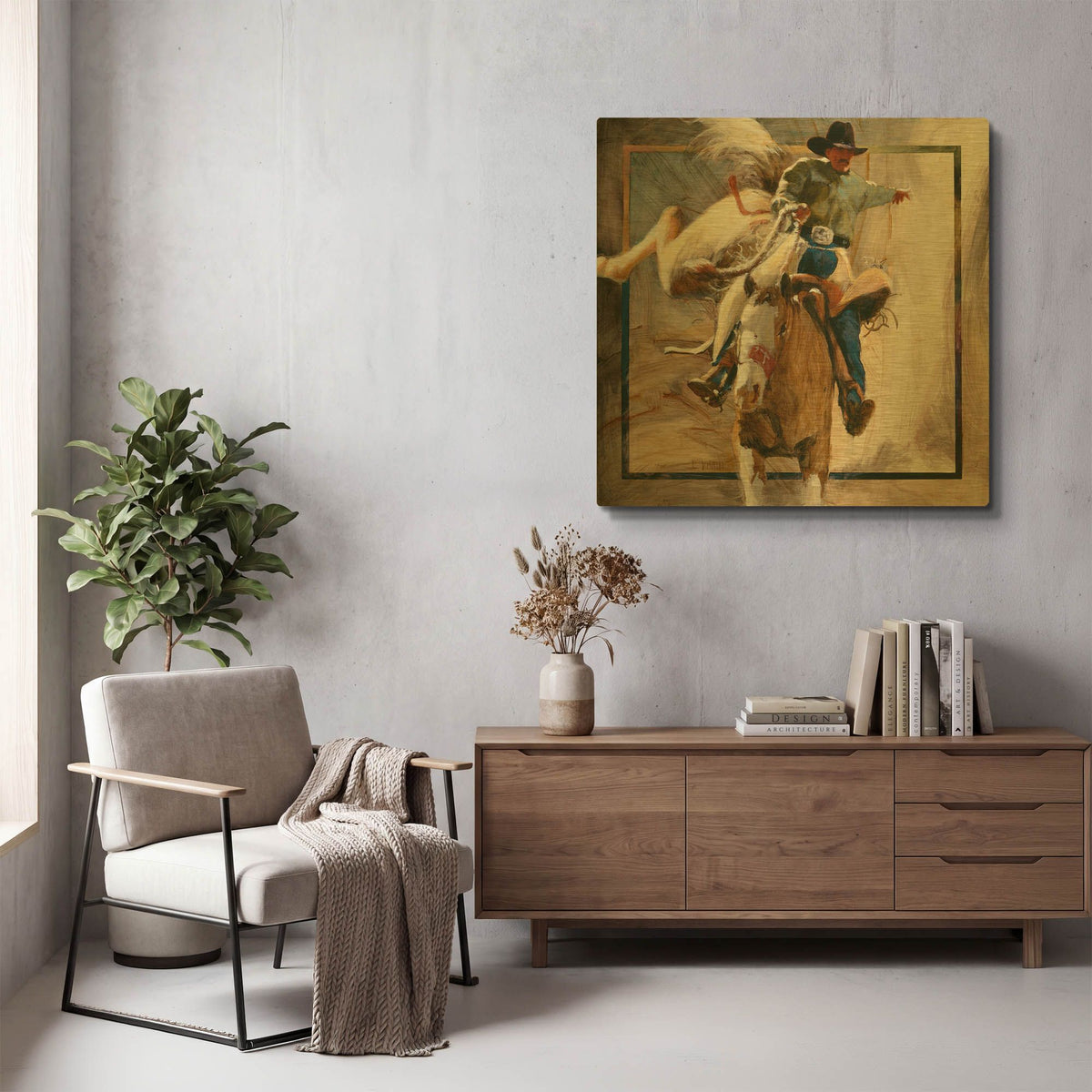 'Center Stage' By J. E. Knauf Gold Metal Wall Art