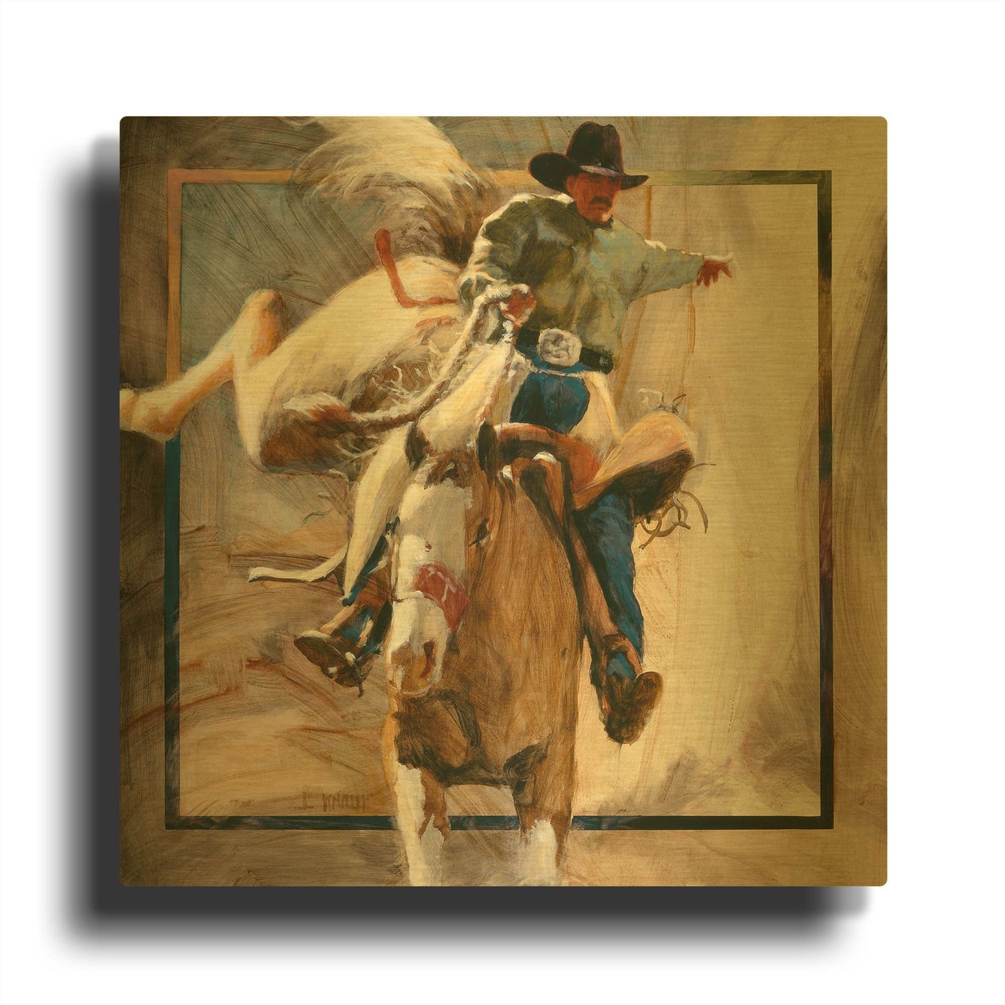 'Center Stage' By J. E. Knauf Gold Metal Wall Art