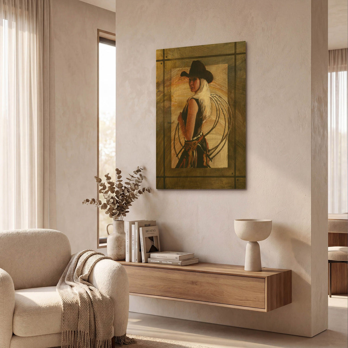 'Come Along' By J. E. Knauf Gold Metal Wall Art