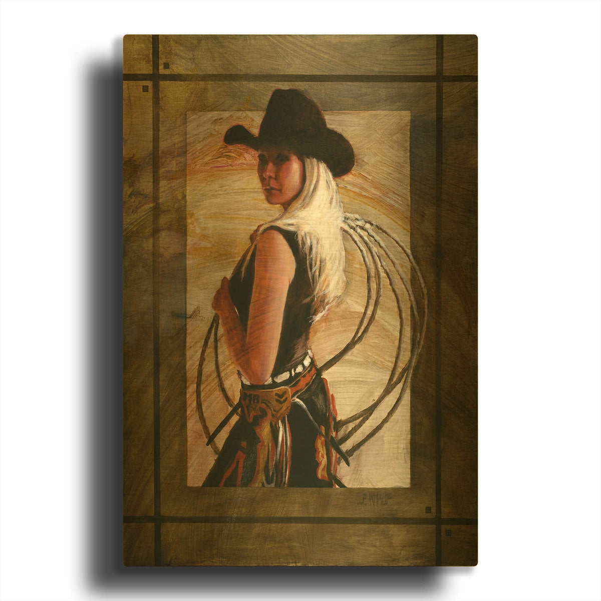 'Come Along' By J. E. Knauf Gold Metal Wall Art