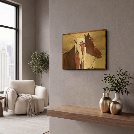 'Coming Home' By J. E. Knauf Gold Metal Wall Art