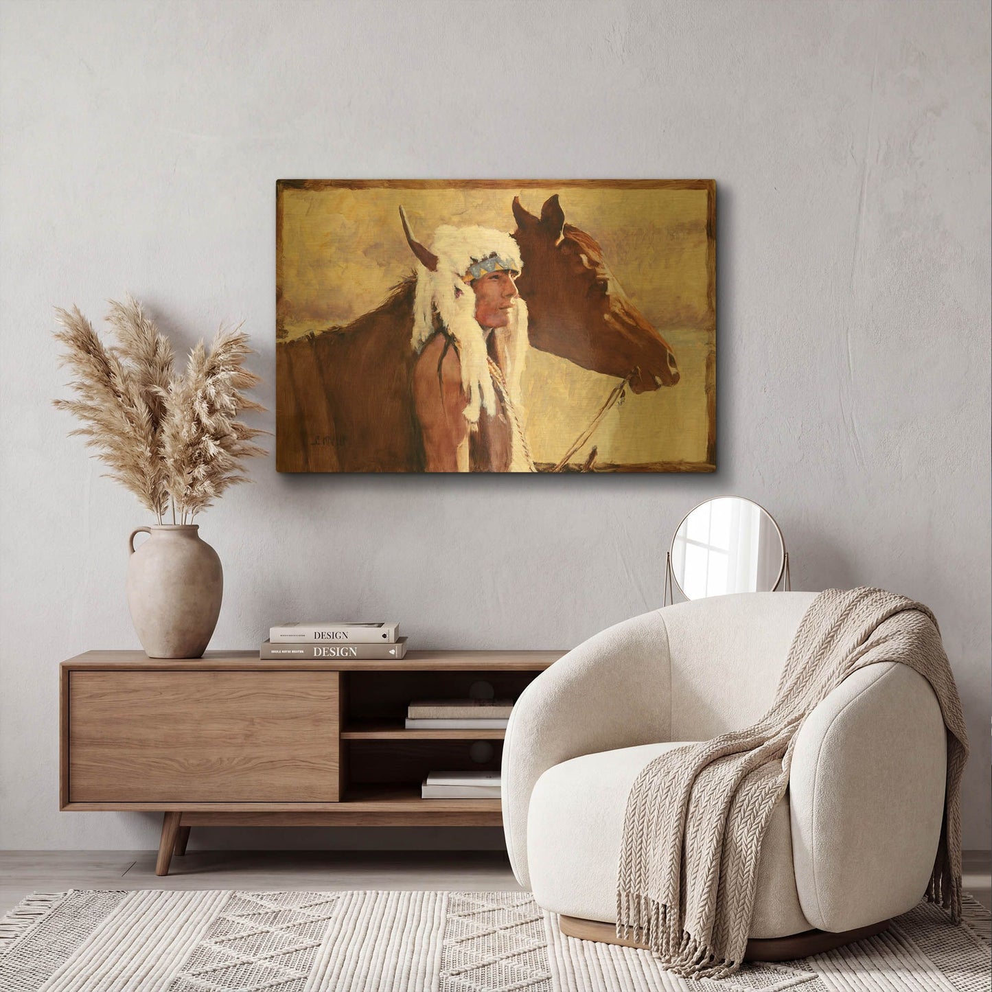 'Coming Home' By J. E. Knauf Gold Metal Wall Art