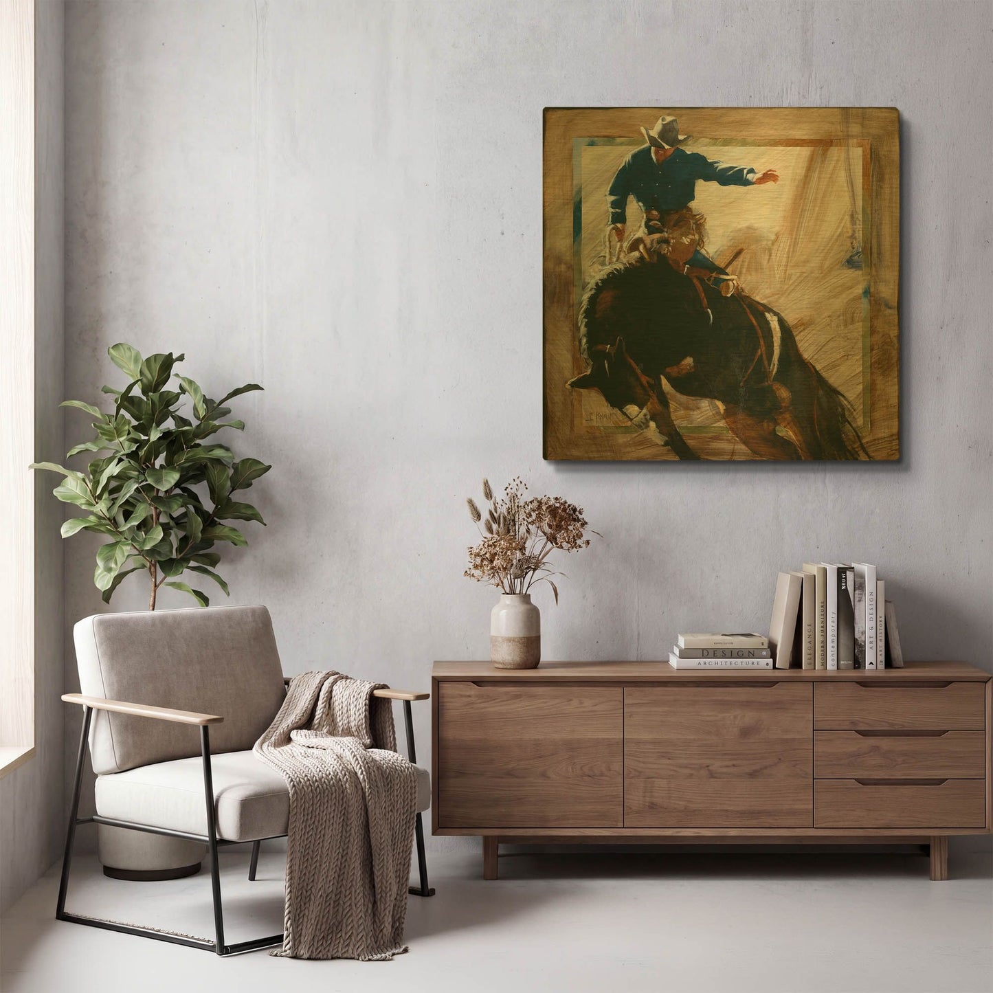 'Coming Out' By J. E. Knauf Gold Metal Wall Art
