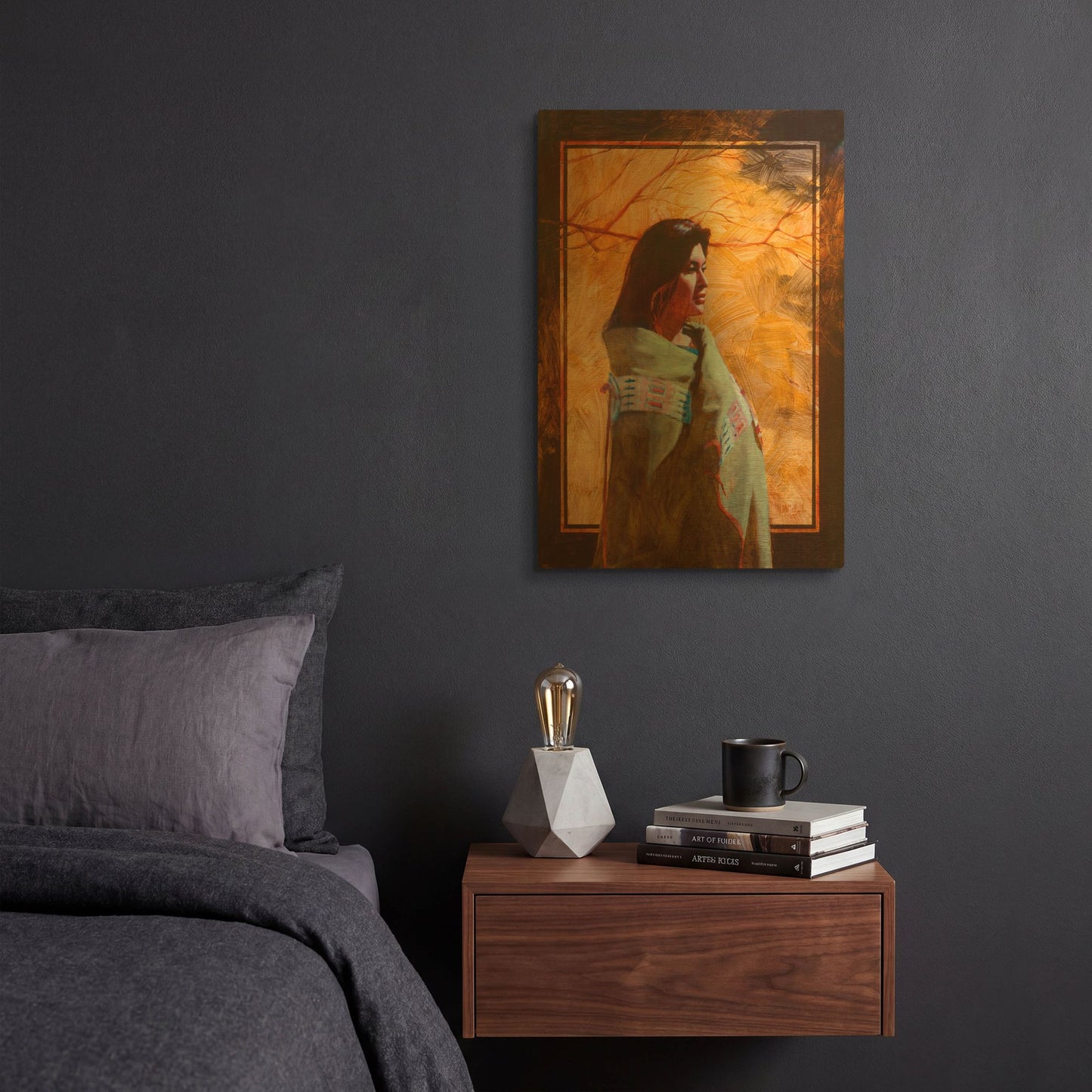'Fall' By J. E. Knauf Gold Metal Wall Art