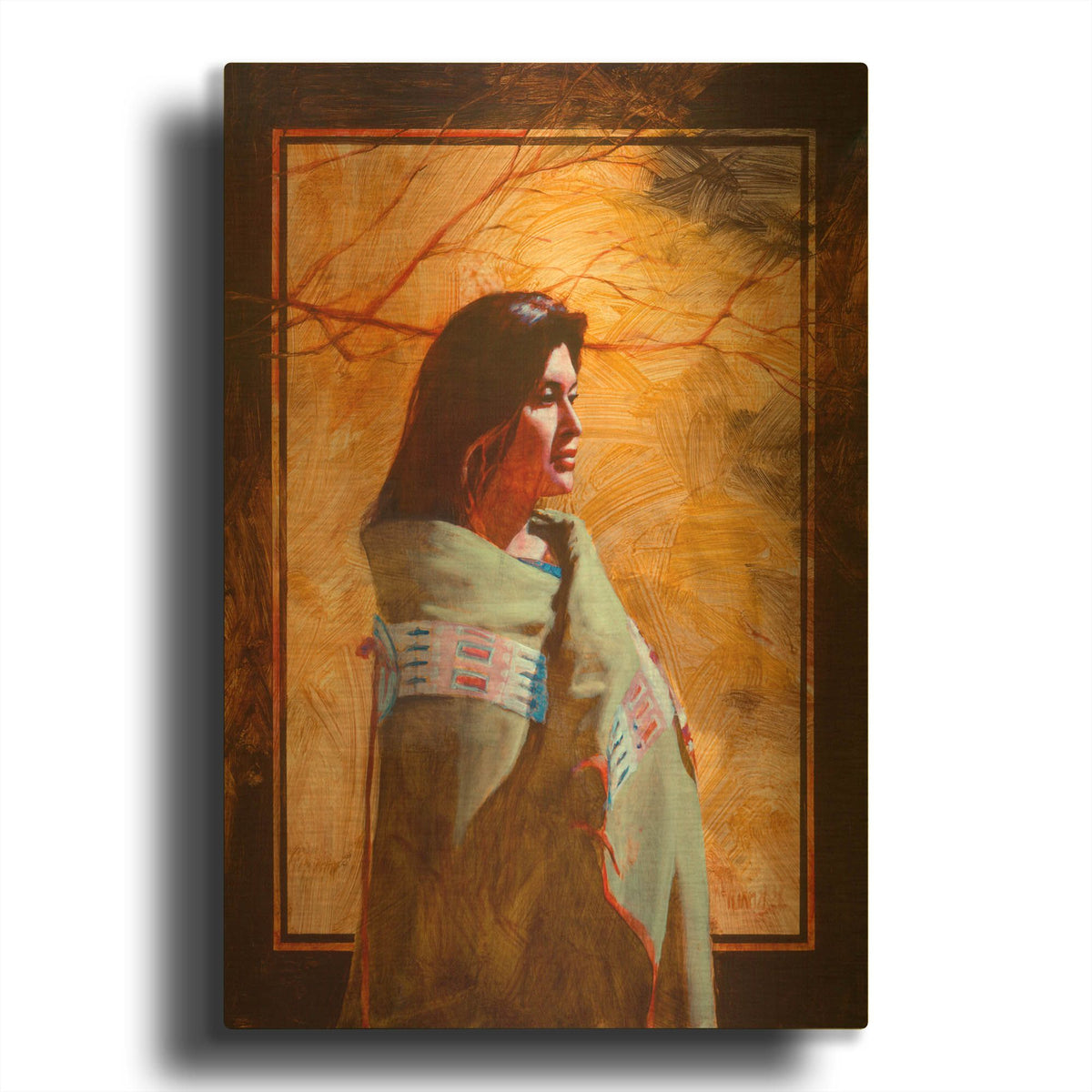 'Fall' By J. E. Knauf Gold Metal Wall Art