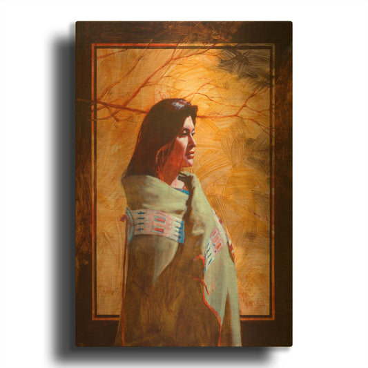 'Fall' By J. E. Knauf Gold Metal Wall Art