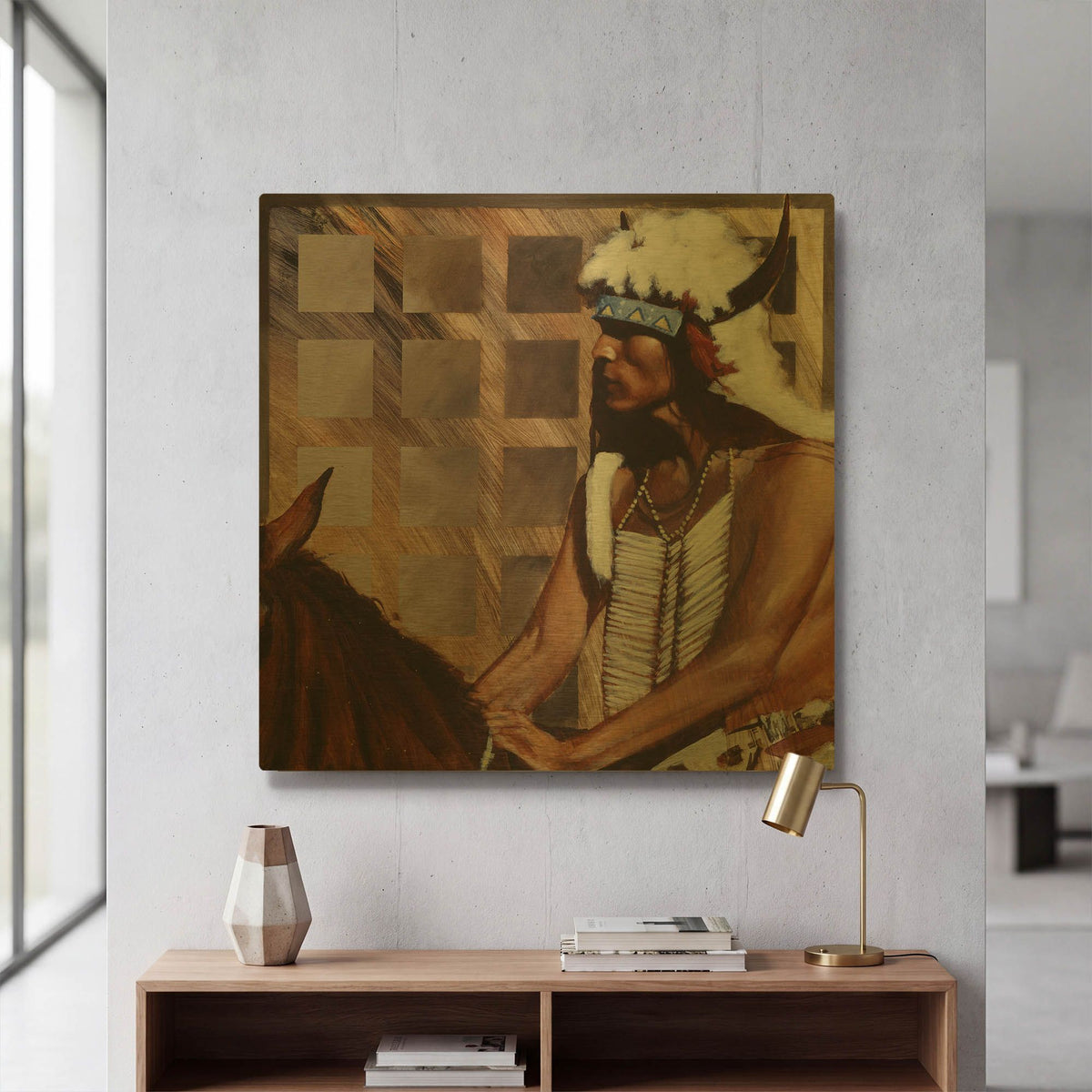 'Hazard' By J. E. Knauf Gold Metal Wall Art
