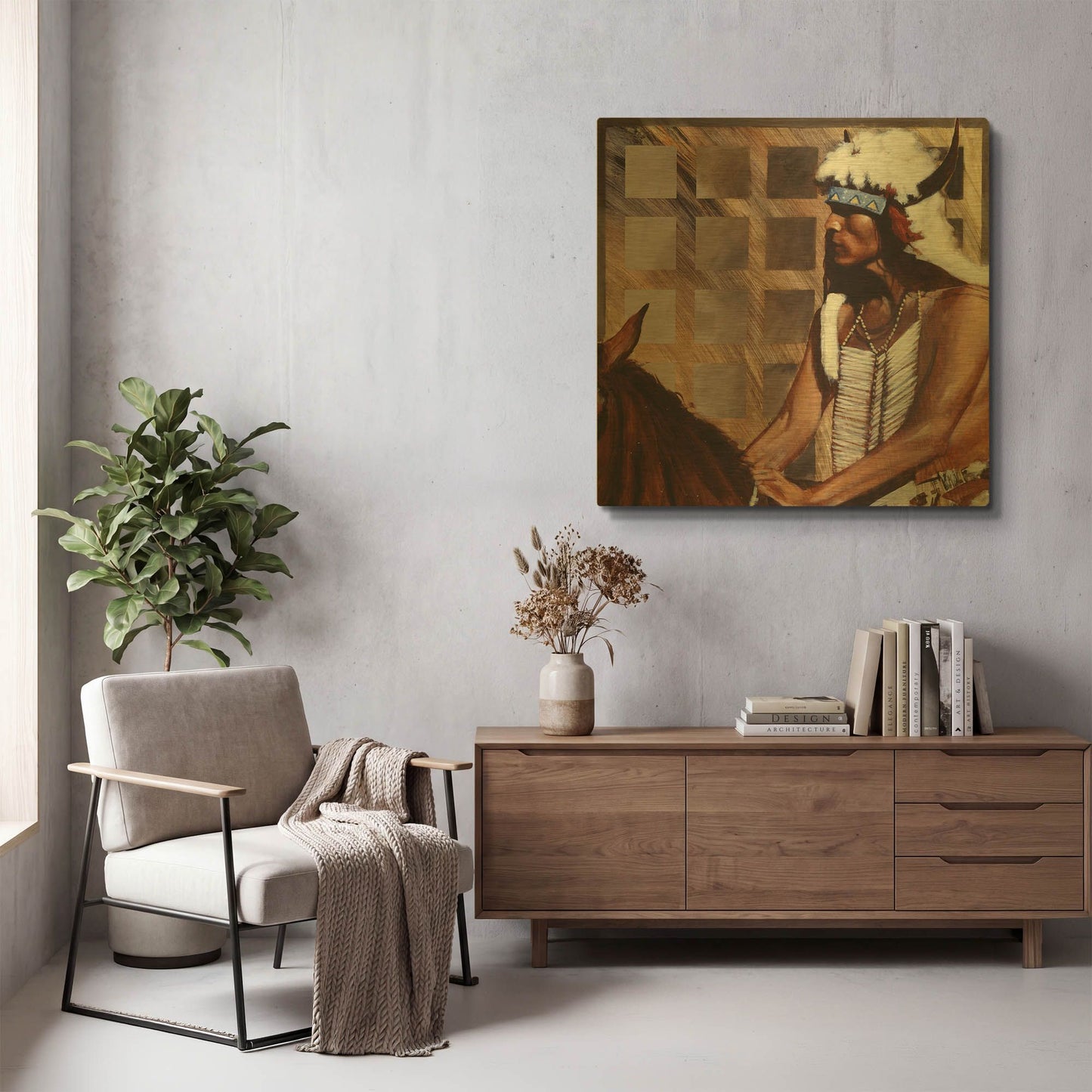 'Hazard' By J. E. Knauf Gold Metal Wall Art