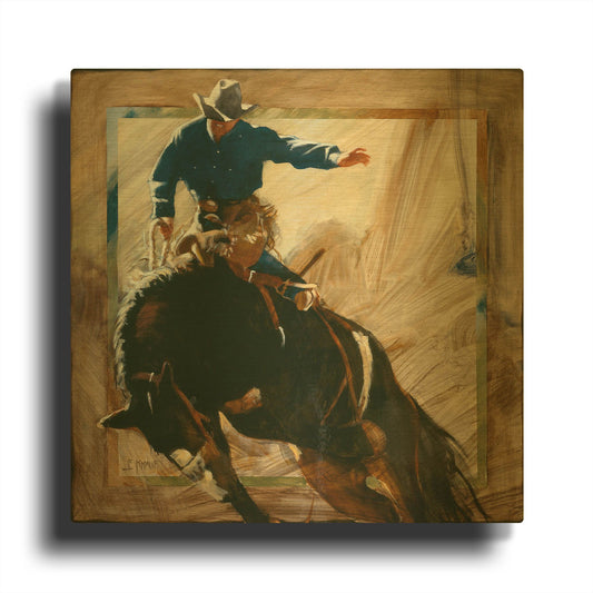 'Headin' By J. E. Knauf Gold Metal Wall Art