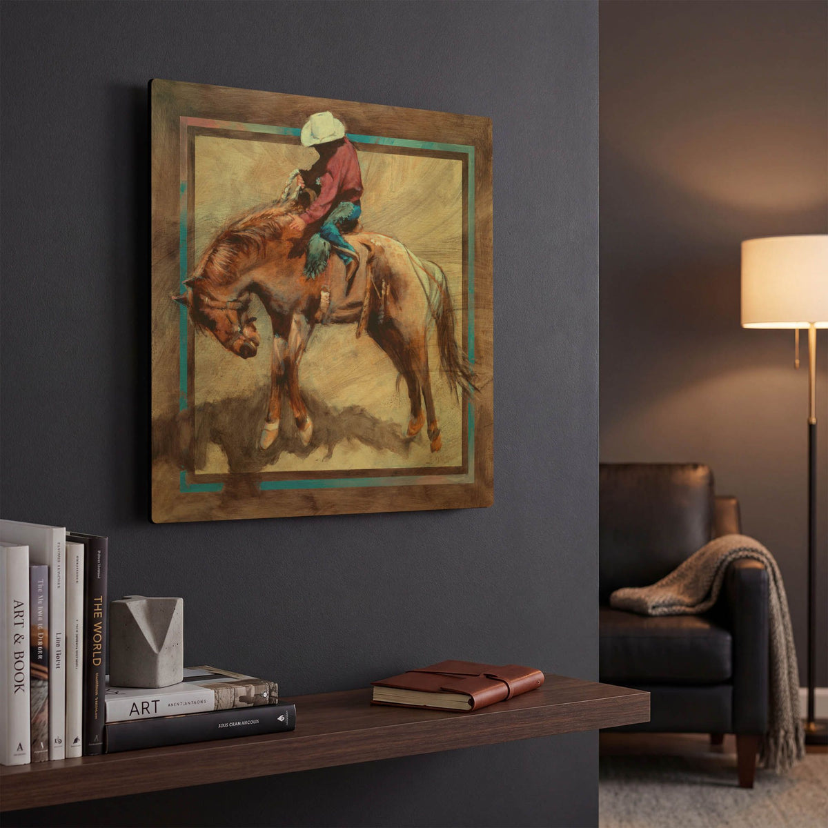 'Hold It Right There' By J. E. Knauf Gold Metal Wall Art