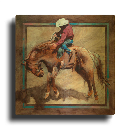 'Hold It Right There' By J. E. Knauf Gold Metal Wall Art