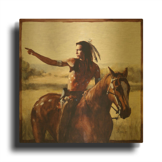 'Horizons' By J. E. Knauf Gold Metal Wall Art