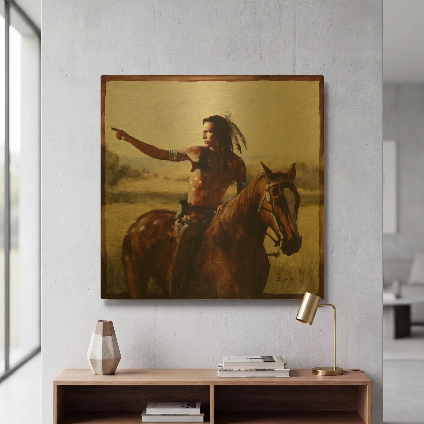 'Horizons' By J. E. Knauf Gold Metal Wall Art