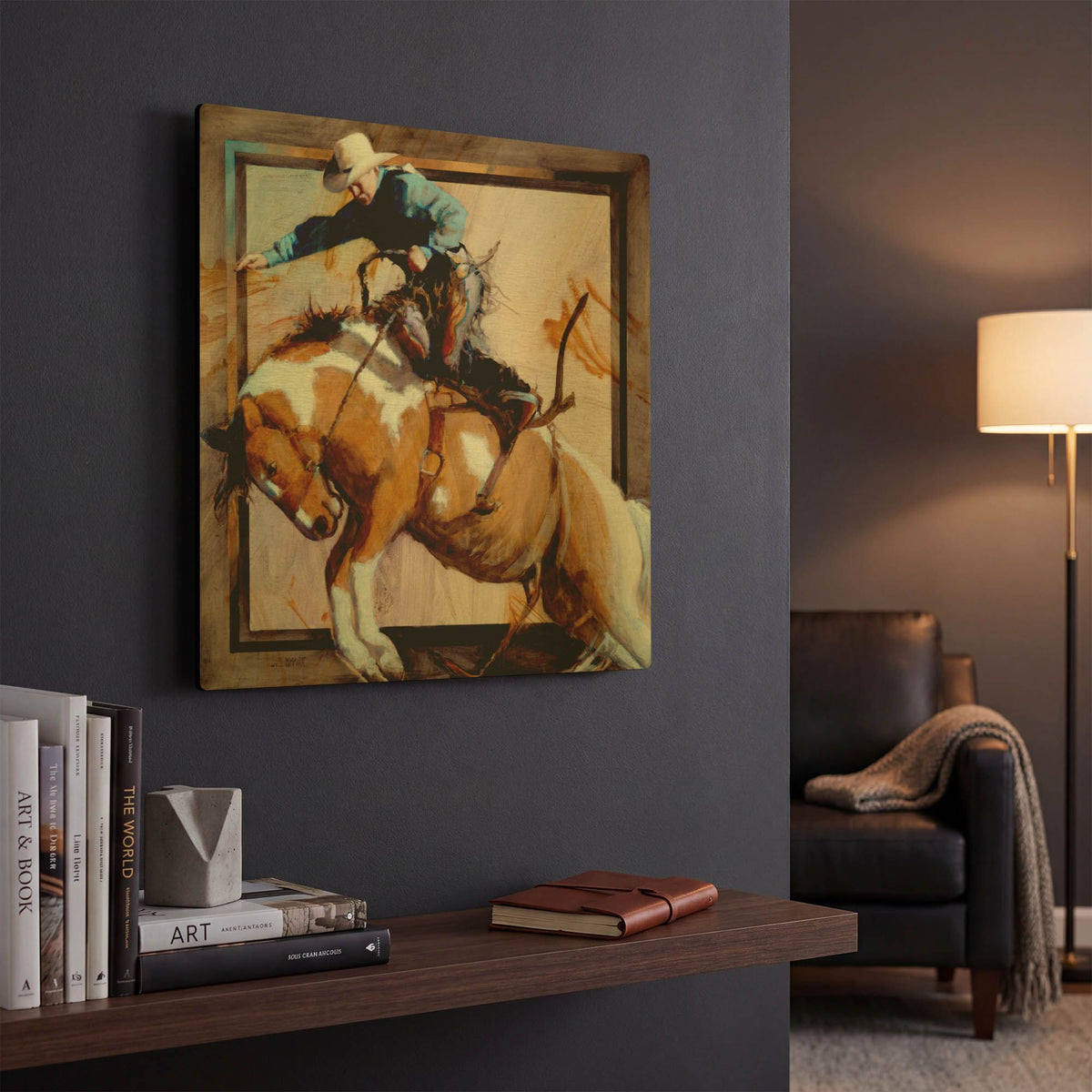 'In Sync' By J. E. Knauf Gold Metal Wall Art