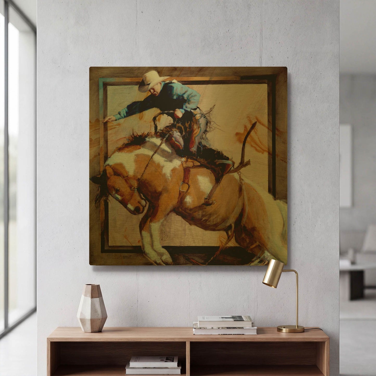 'In Sync' By J. E. Knauf Gold Metal Wall Art