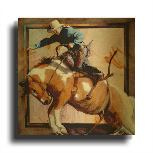 'In Sync' By J. E. Knauf Gold Metal Wall Art