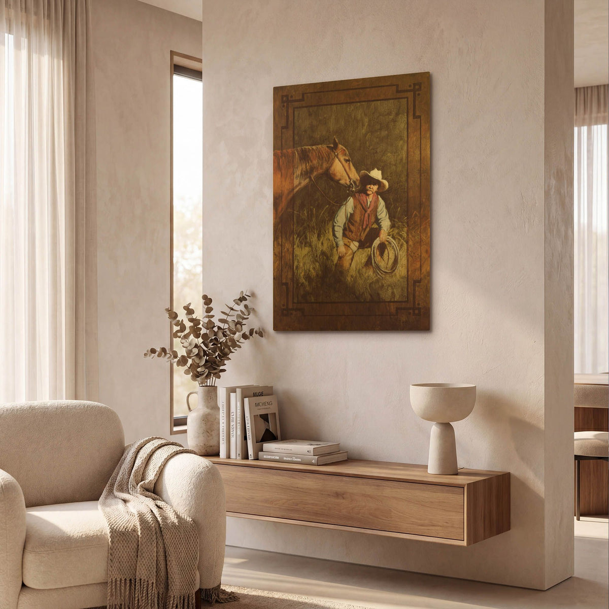 'In The Spotlight' By J. E. Knauf Gold Metal Wall Art