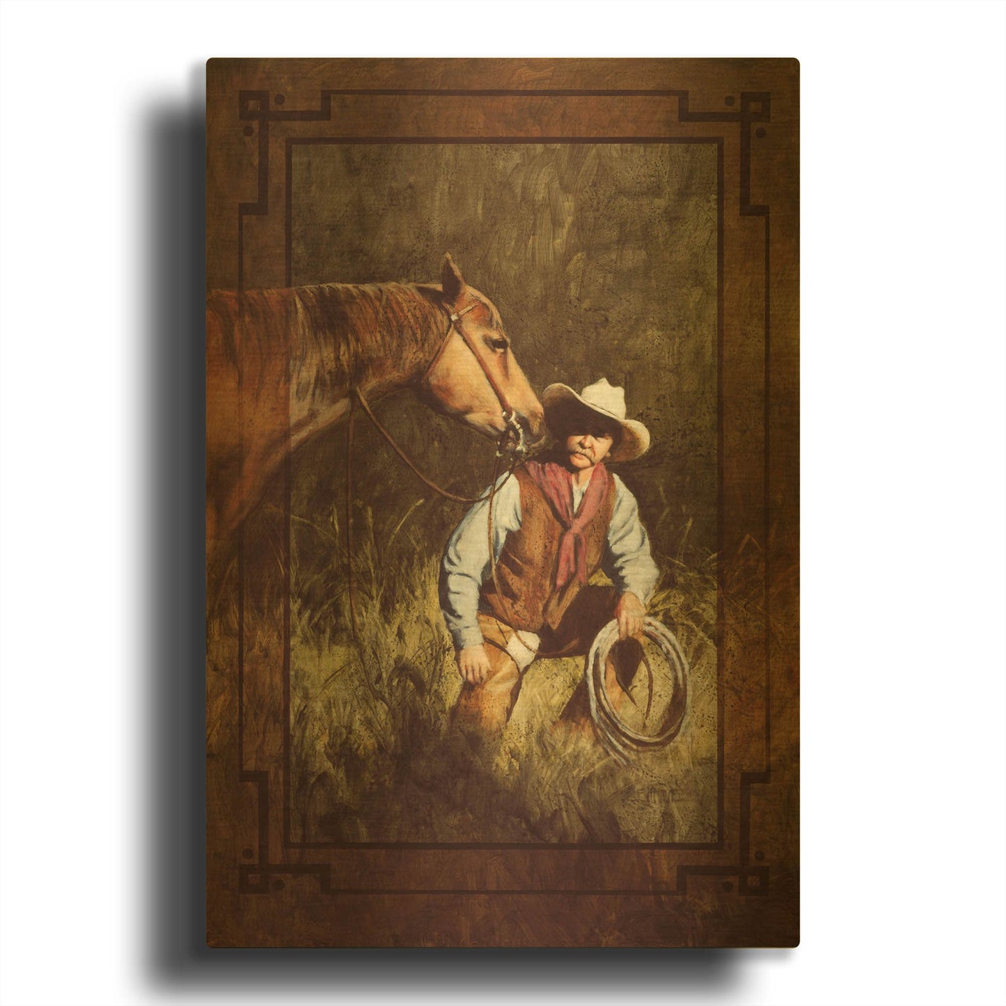 'In The Spotlight' By J. E. Knauf Gold Metal Wall Art