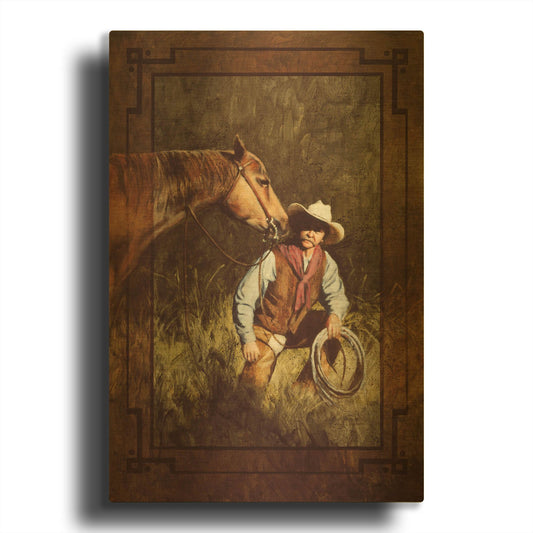 'In The Spotlight' By J. E. Knauf Gold Metal Wall Art
