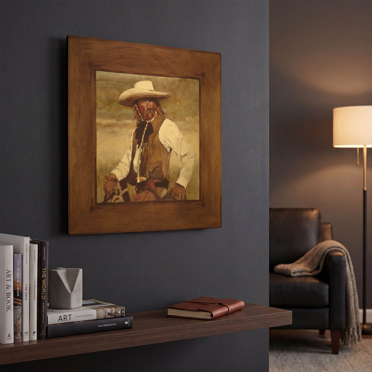 'Just A Look' By J. E. Knauf Gold Metal Wall Art