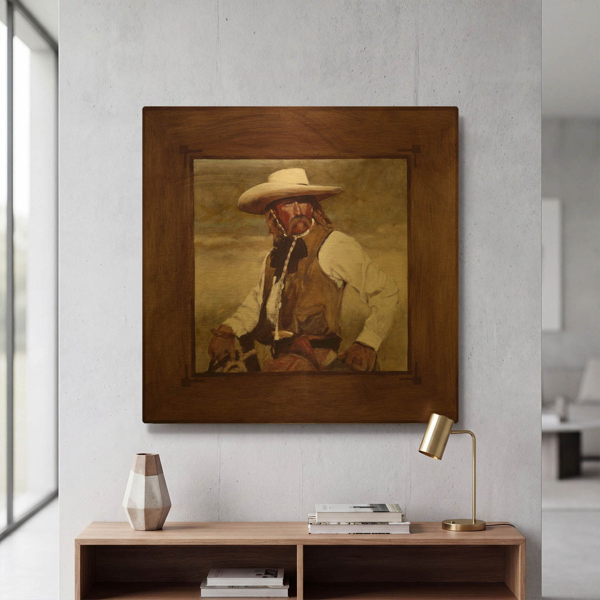 'Just A Look' By J. E. Knauf Gold Metal Wall Art