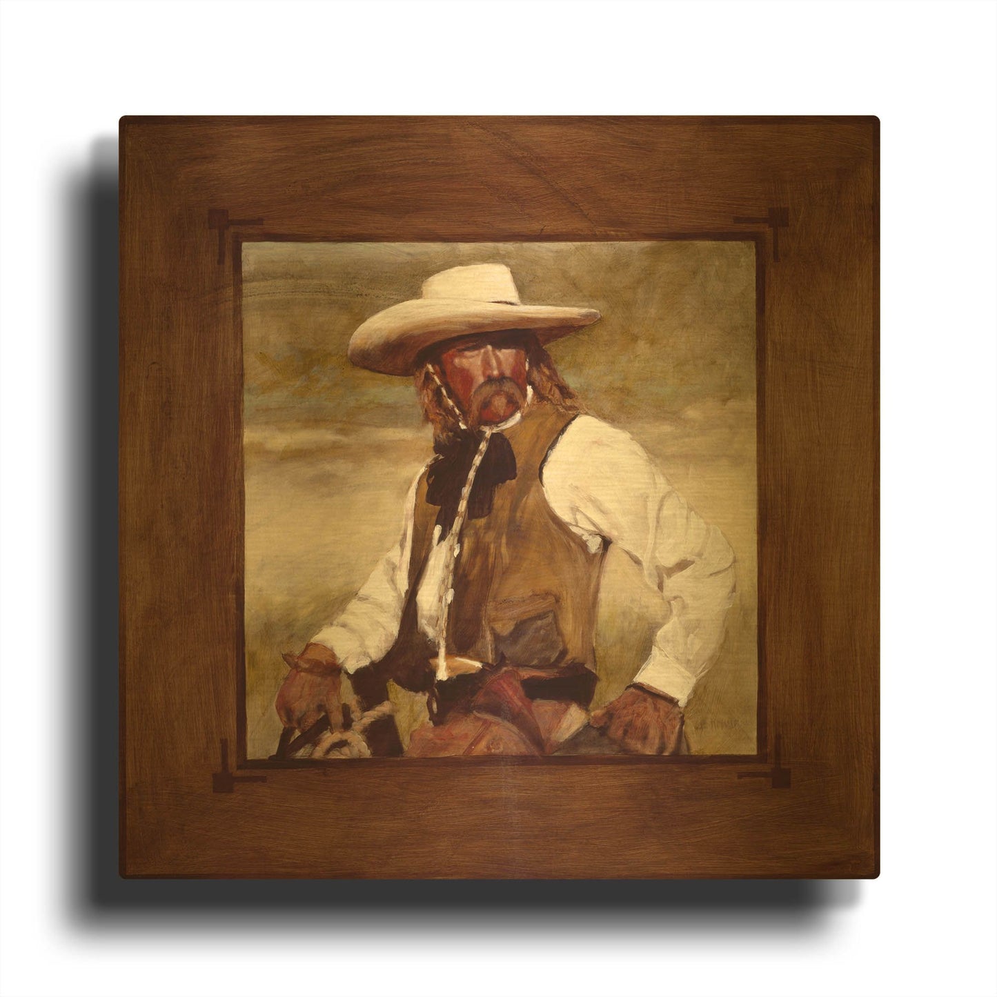 'Just A Look' By J. E. Knauf Gold Metal Wall Art