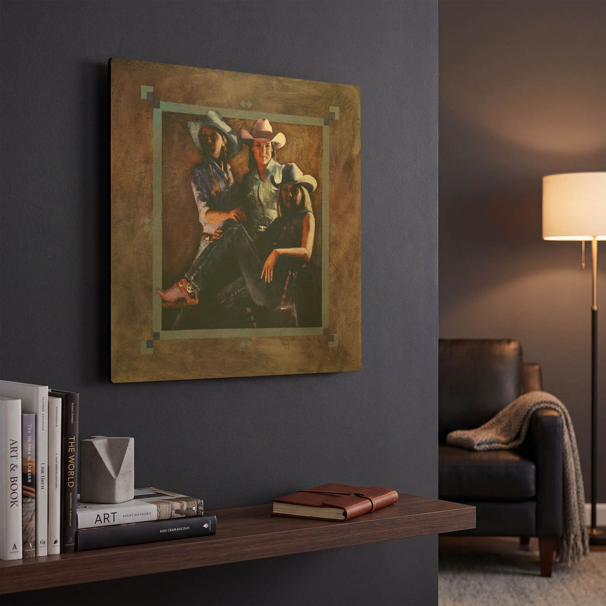 'Powerplay' By J. E. Knauf Gold Metal Wall Art