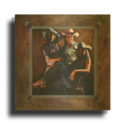 'Powerplay' By J. E. Knauf Gold Metal Wall Art