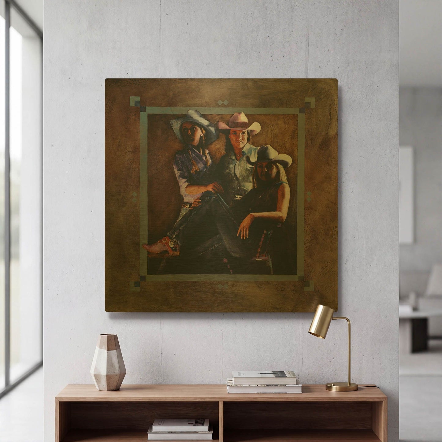 'Powerplay' By J. E. Knauf Gold Metal Wall Art