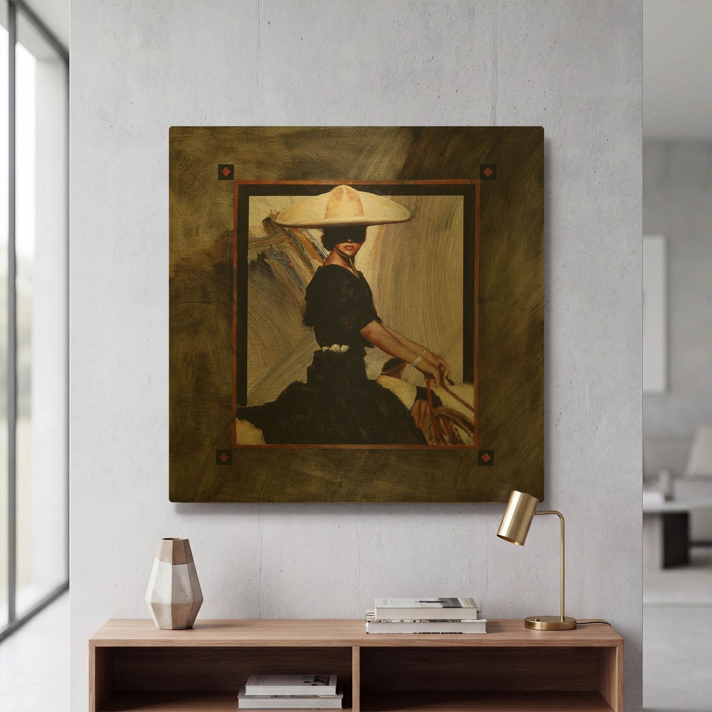 'Prominaire' By J. E. Knauf Gold Metal Wall Art