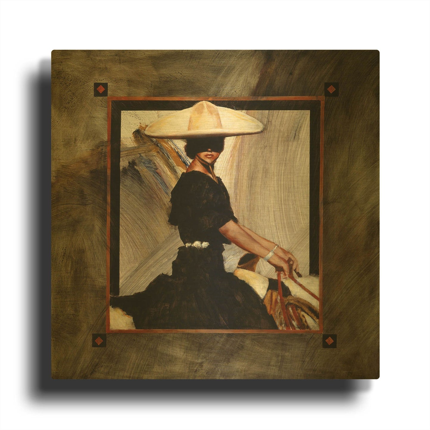 'Prominaire' By J. E. Knauf Gold Metal Wall Art