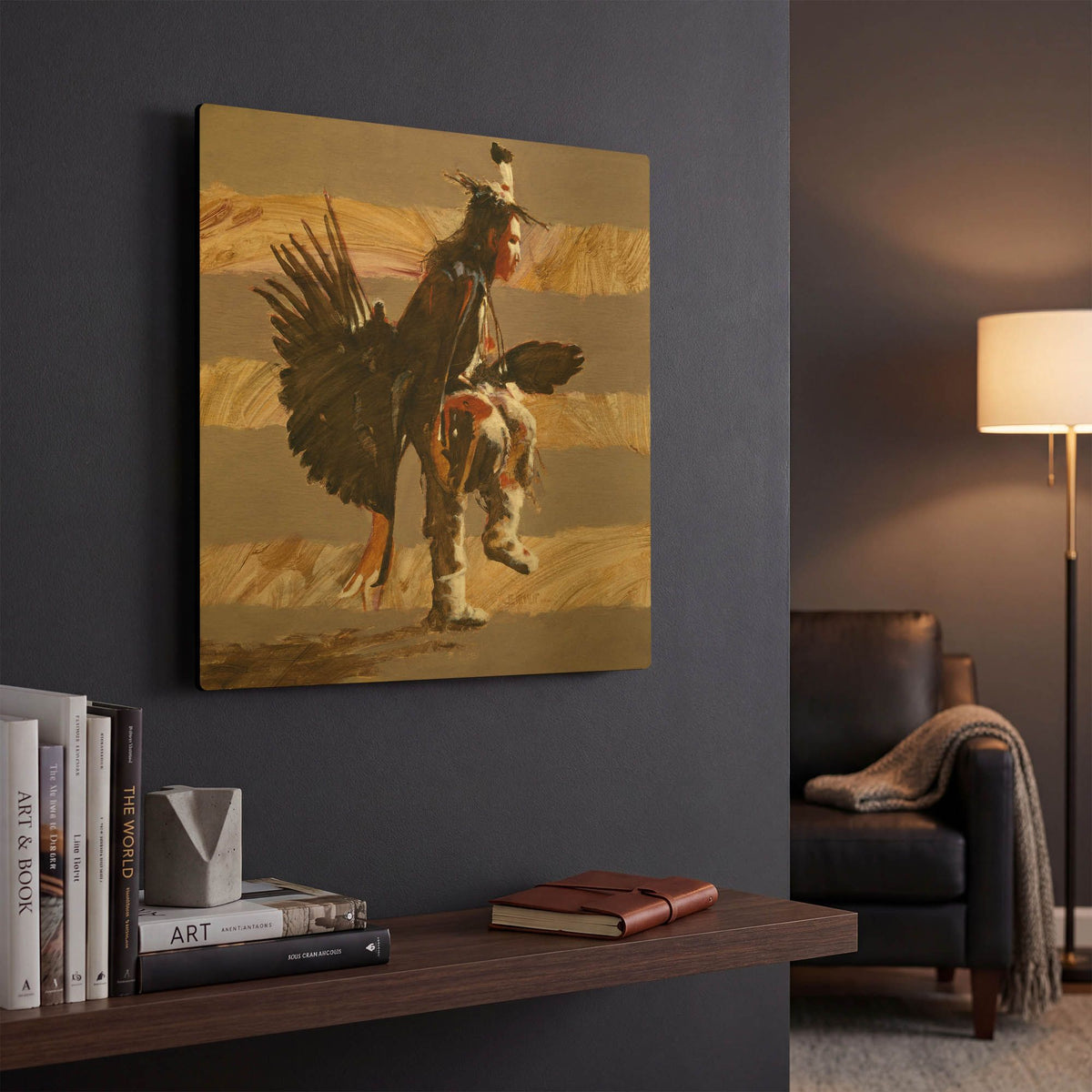 'Steppin Up II' By J. E. Knauf Gold Metal Wall Art