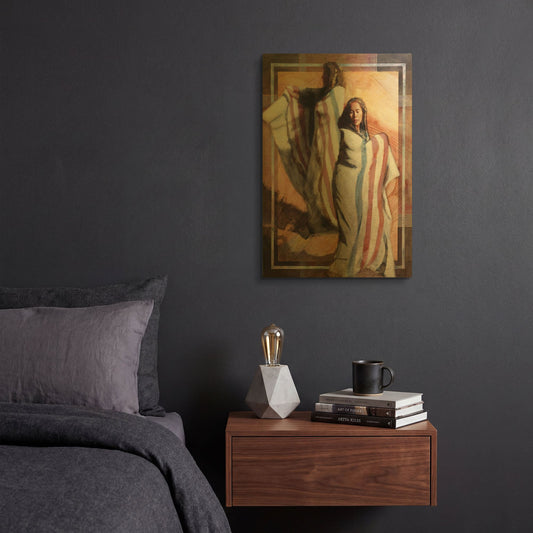 'Turns In Time' By J. E. Knauf Gold Metal Wall Art