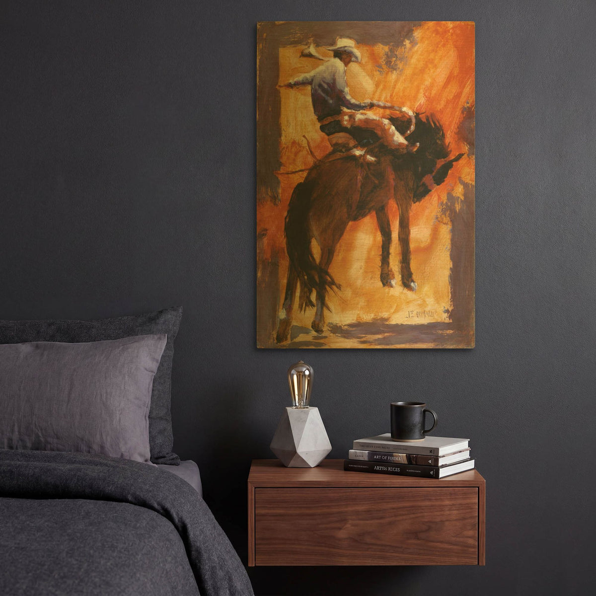 'Up In Front' By J. E. Knauf Gold Metal Wall Art