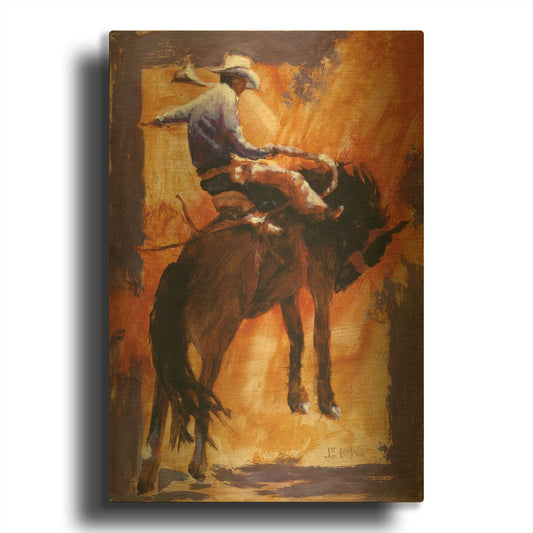 'Up In Front' By J. E. Knauf Gold Metal Wall Art