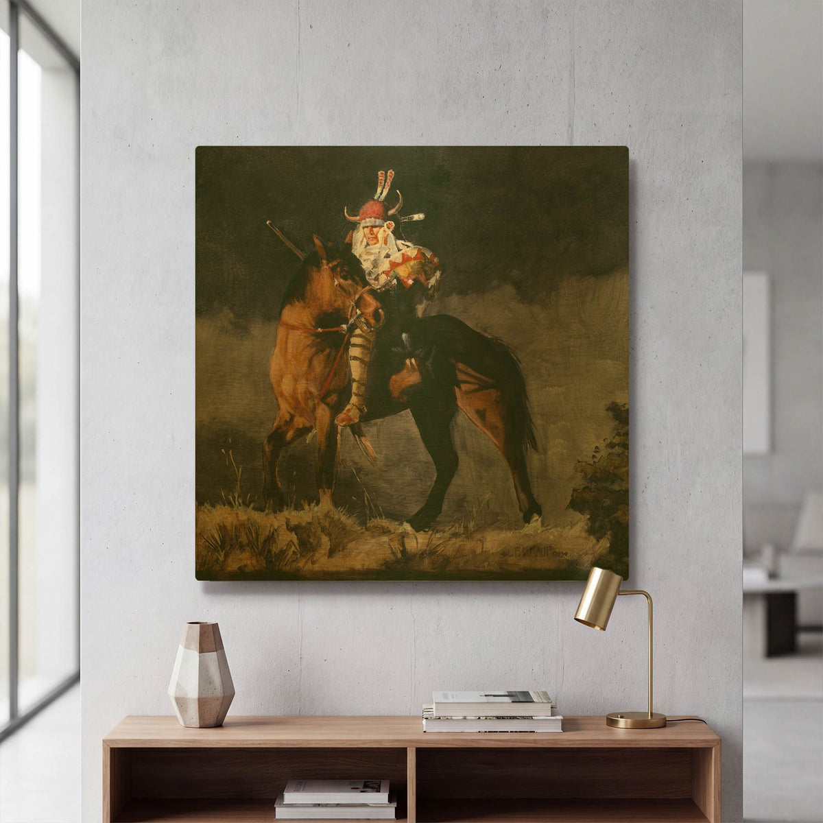 'Hill Top 2' By J. E. Knauf Gold Metal Wall Art