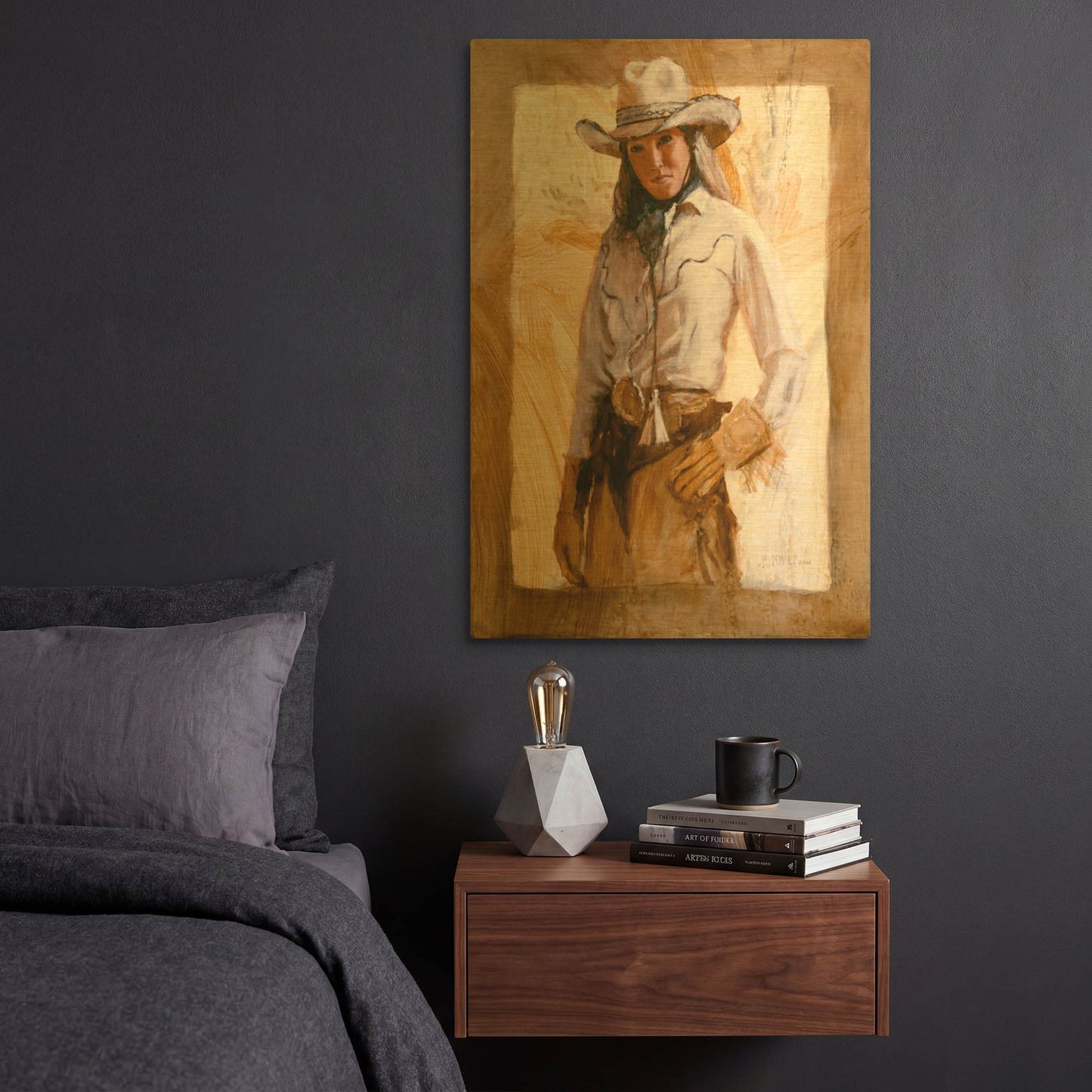 'I' By J. E. Knauf Gold Metal Wall Art