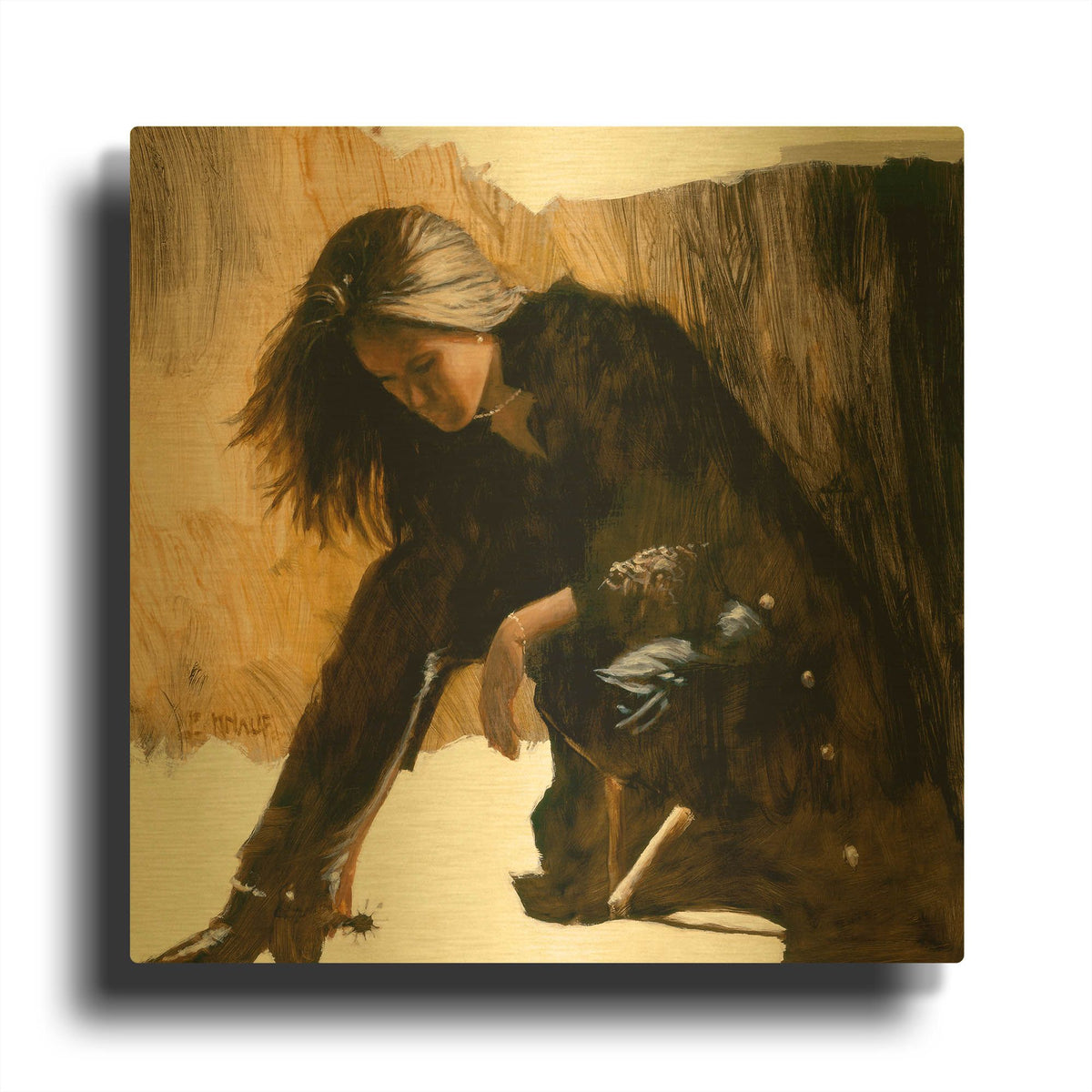 'Spur' By J. E. Knauf Gold Metal Wall Art