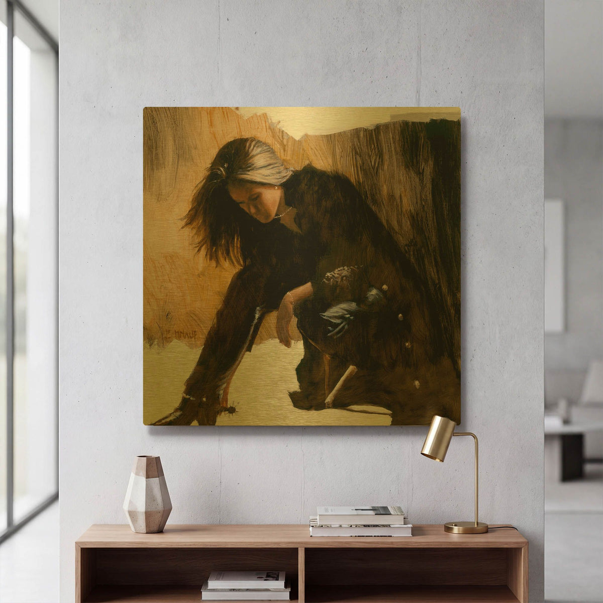 'Spur' By J. E. Knauf Gold Metal Wall Art