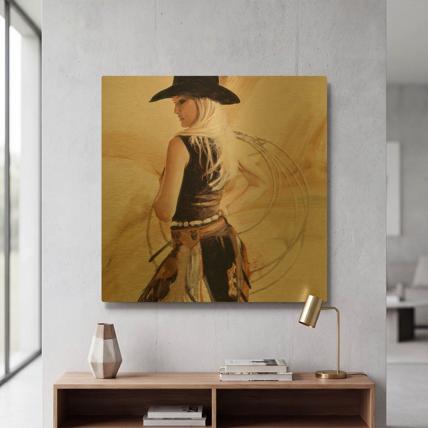 'Framed' By J. E. Knauf Gold Metal Wall Art