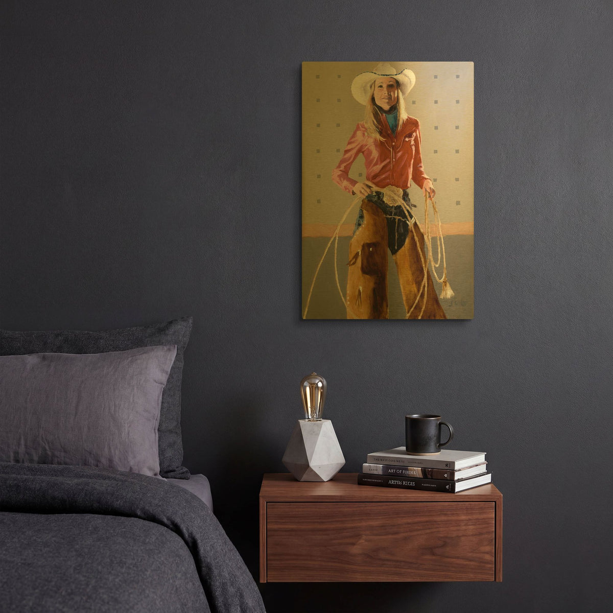 'Welcome Home' By J. E. Knauf Gold Metal Wall Art