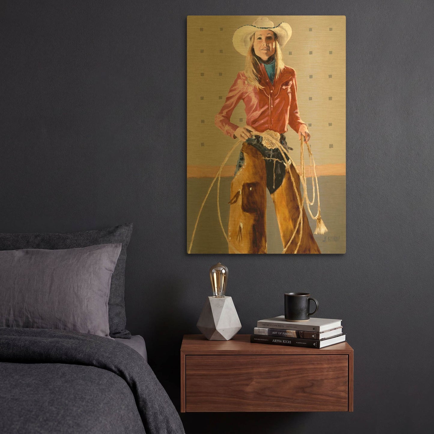 'Welcome Home' By J. E. Knauf Gold Metal Wall Art
