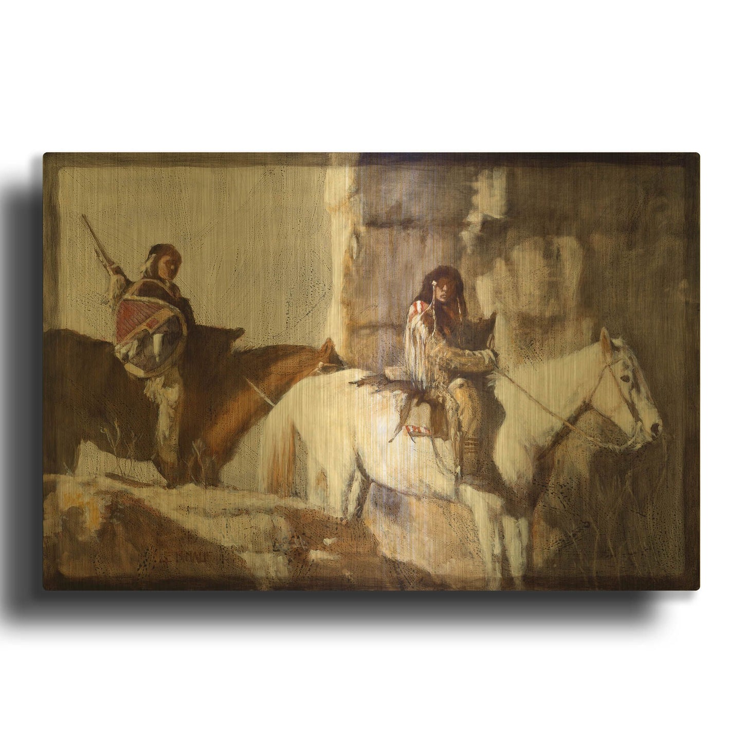 'Pass' By J. E. Knauf Gold Metal Wall Art