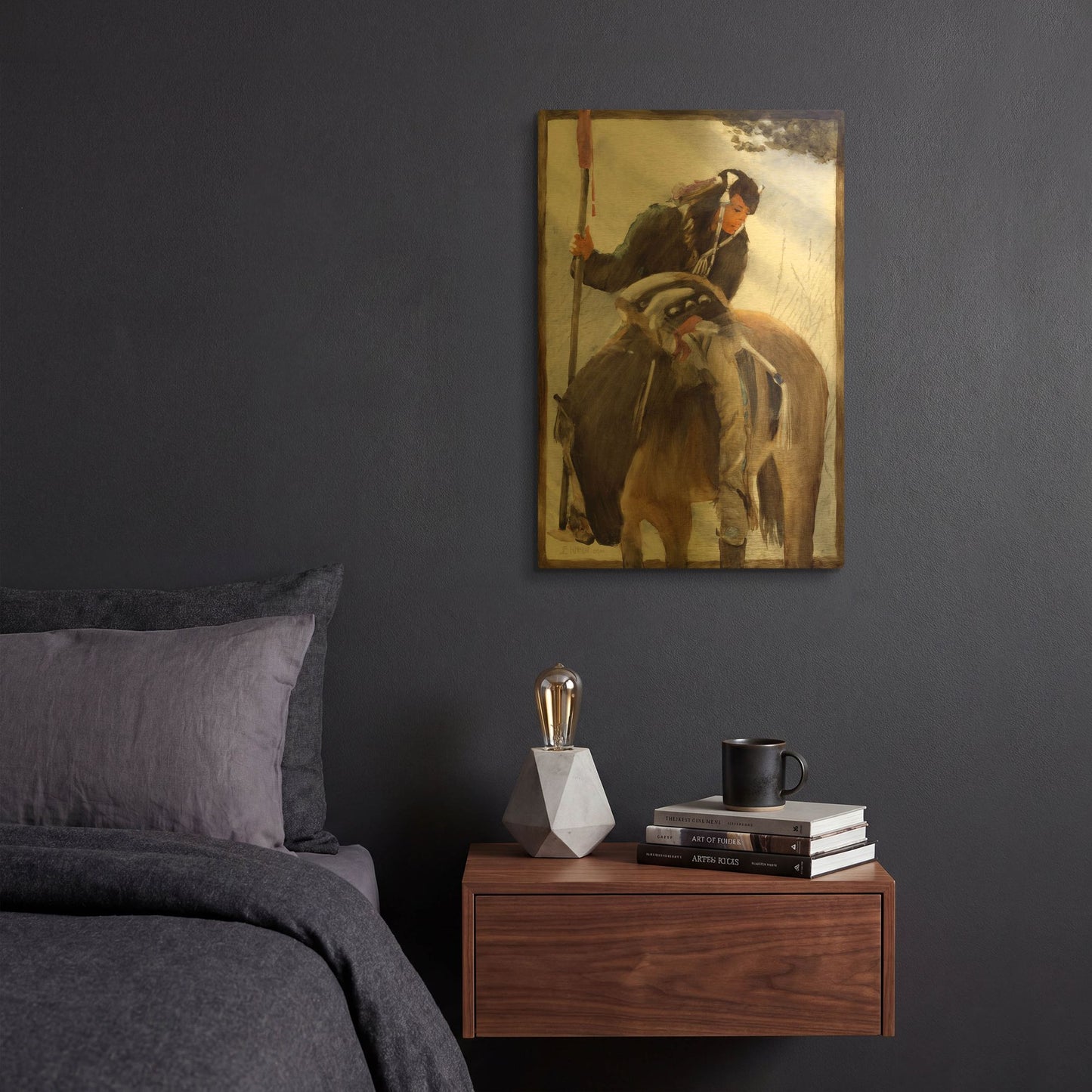 'Tracker' By J. E. Knauf Gold Metal Wall Art