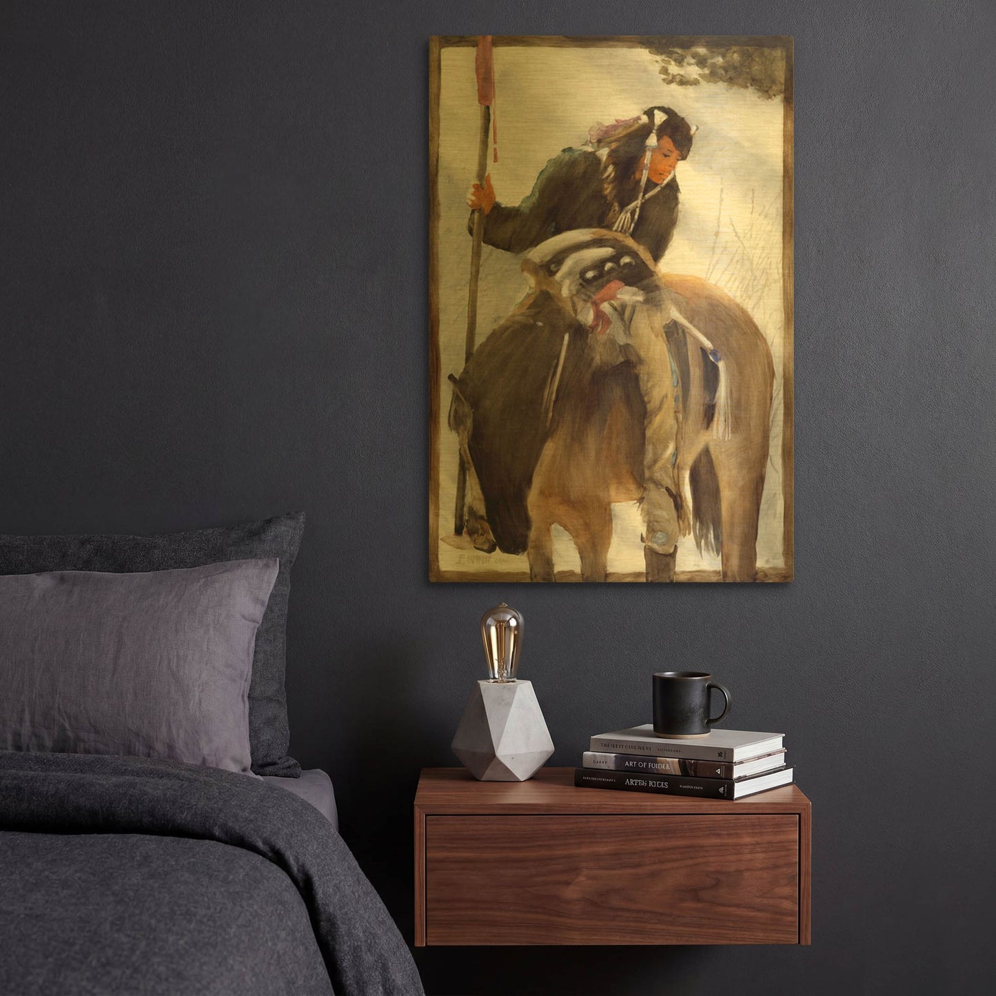 'Tracker' By J. E. Knauf Gold Metal Wall Art