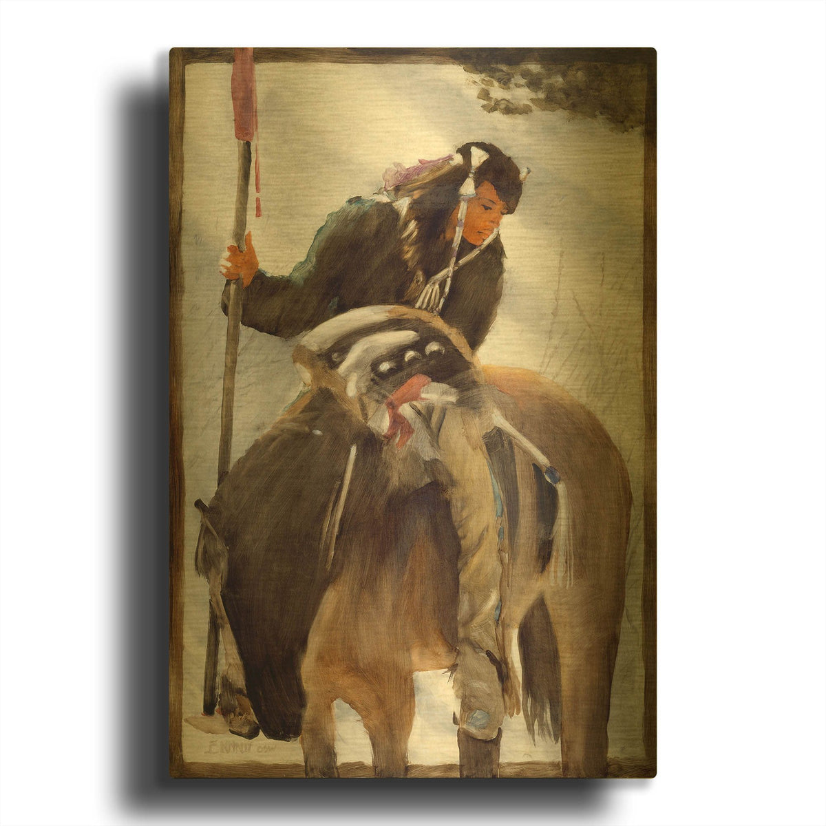 'Tracker' By J. E. Knauf Gold Metal Wall Art