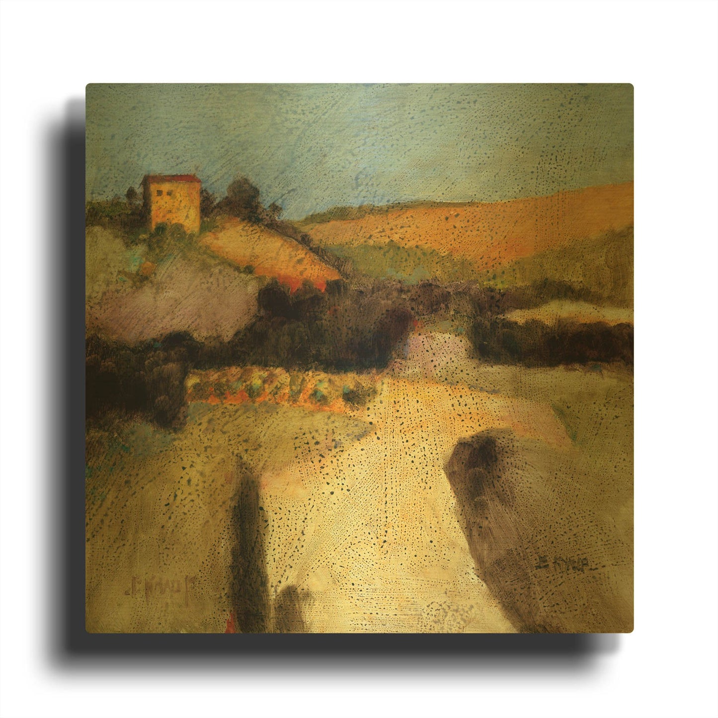 'Castello Pastine 1' By J. E. Knauf Gold Metal Wall Art