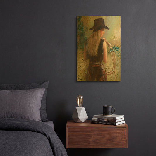 'Cooling Off' By J. E. Knauf Gold Metal Wall Art
