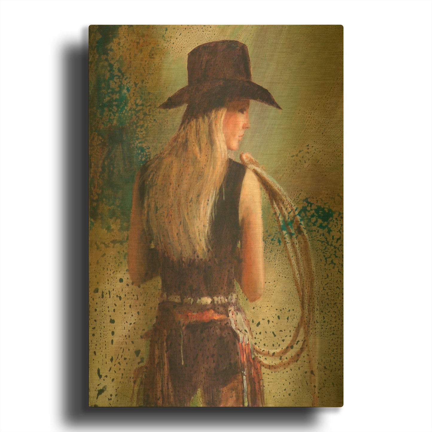 'Cooling Off' By J. E. Knauf Gold Metal Wall Art