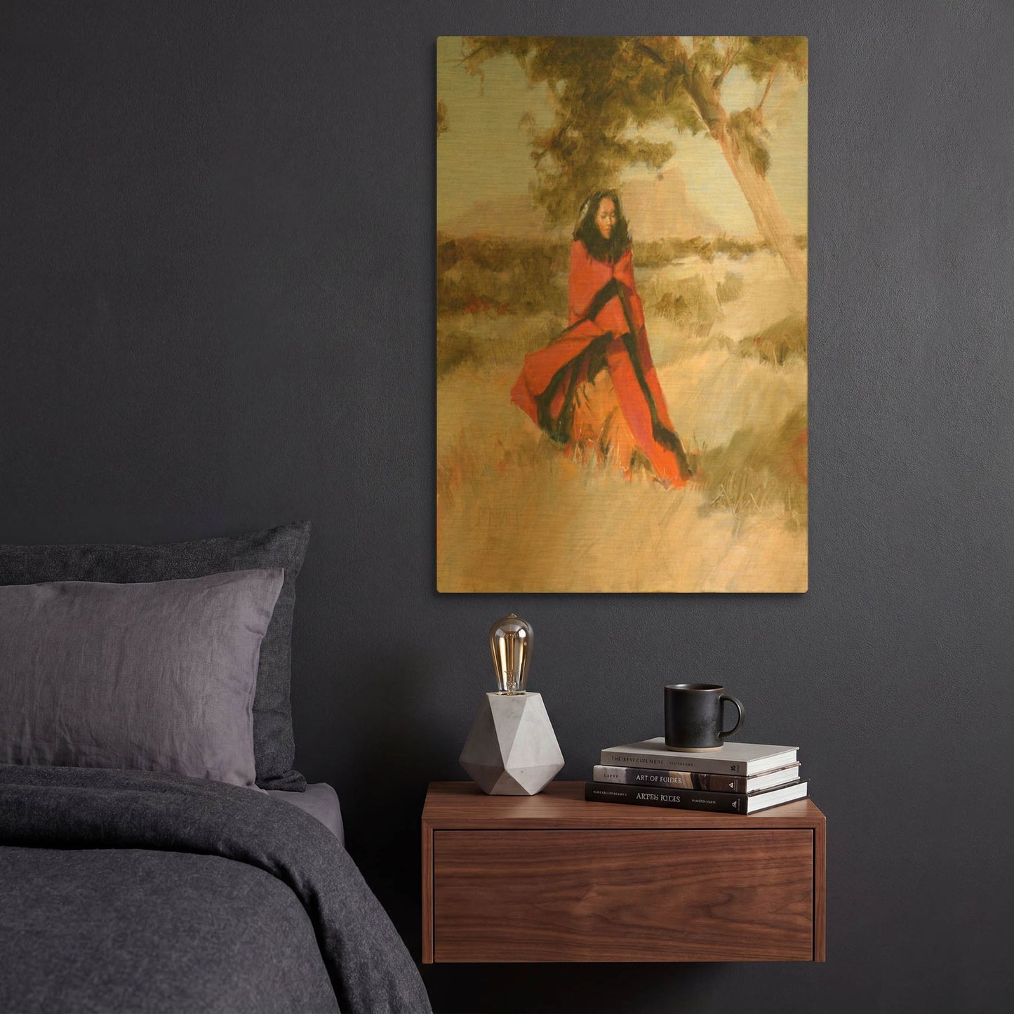 'Evening Walk' By J. E. Knauf Gold Metal Wall Art